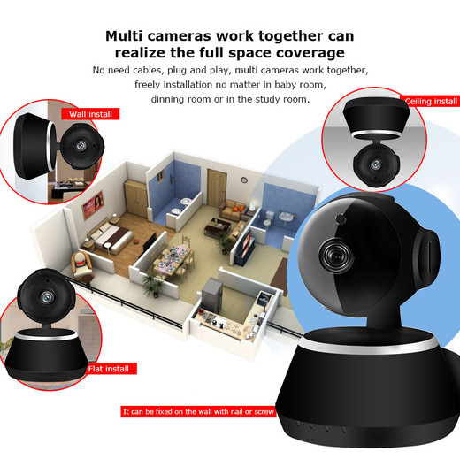 2019 Wholesale The Best Quality HD 1080P WIFI Wireless Pan Tilt Security IP Camera CCTV Night Vision Webcam Made In China Factory