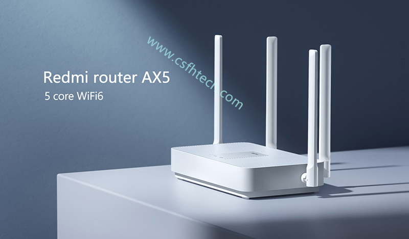 Csfhtech 2020 New Xiaomi Redmi Router AX5 WiFi 6 2.4G /5G dual Frequency Mesh network Wifi Repeater 4 High Gain Antennas signal extender