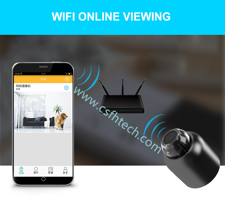 Csfhteh Mini Camera Wireless wifi 1080P Surveillance Security Night Vision Motion Detect Camcorder Baby Monitor IP Cam
