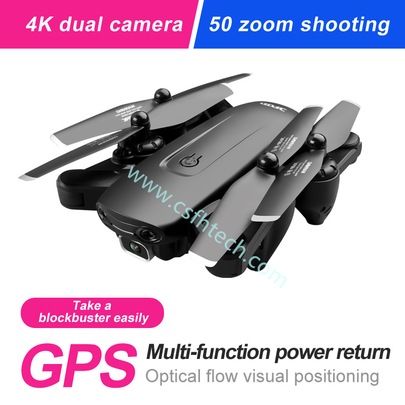 Csfhtech  F6 GPS Drone 4K Camera HD FPV Drones with Follow Me 5G WiFi Optical Flow Foldable RC Quadcopter Professional Dron
