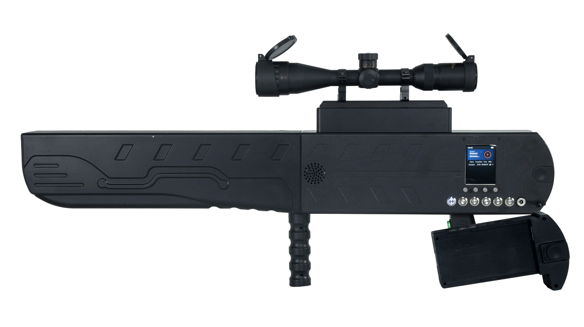 Handheld 3km Drone Detection and Jamming Integrated device