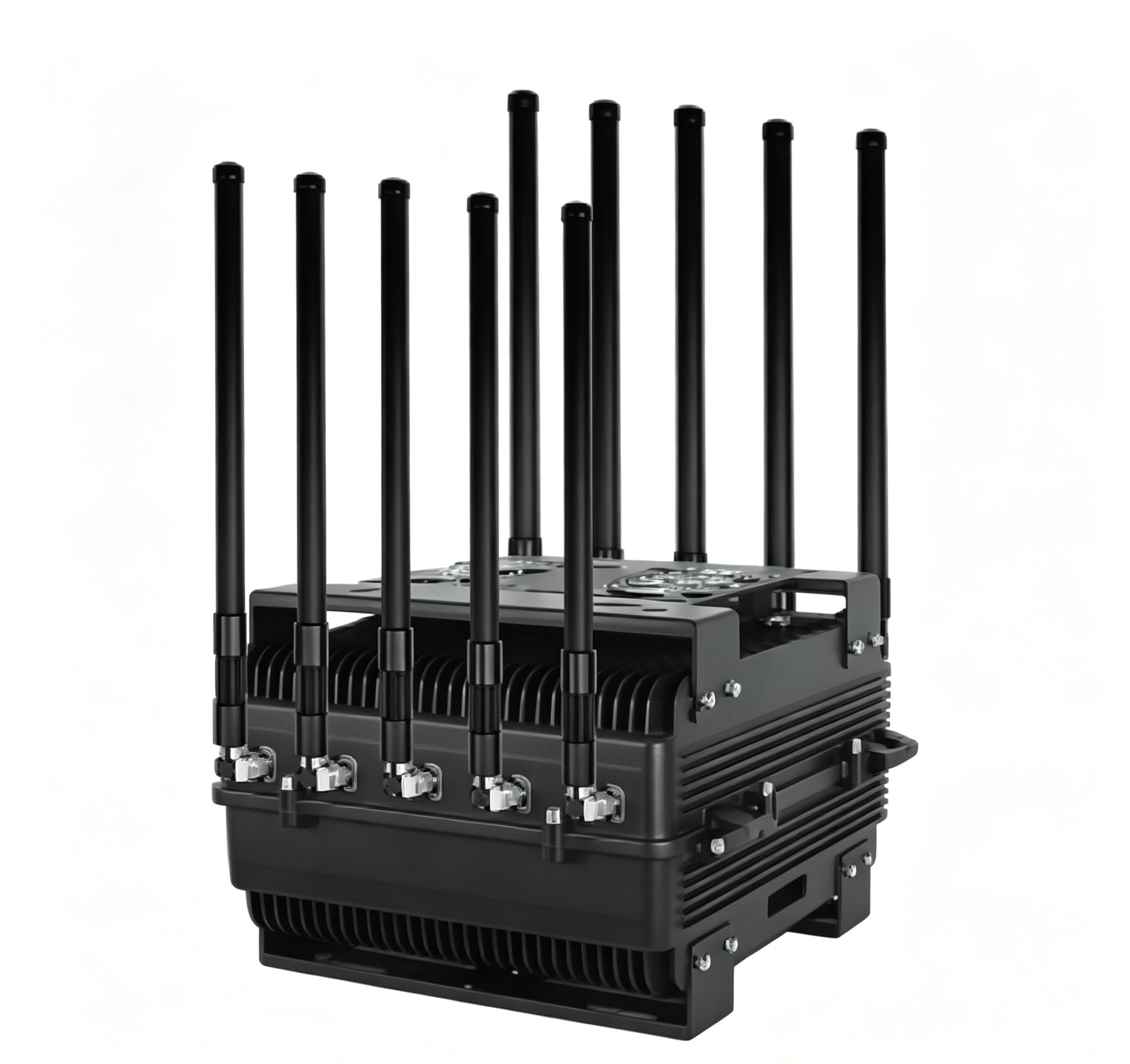 10 band vehicle FPV Drone jammer 500W anti drone device