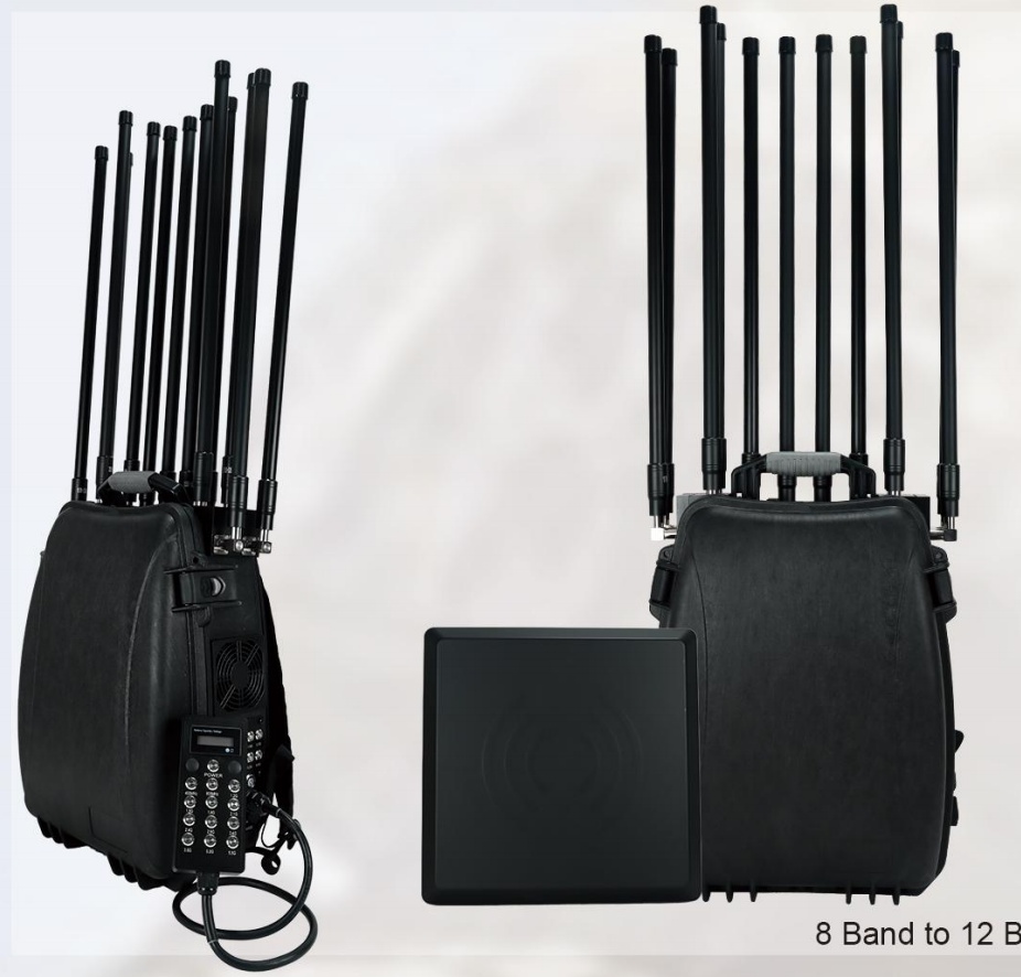 Customize 12 Channel Portable Backpack Jamming Uav 2km 5.8g 2.4G GPS Omnidirectional Antenna Fpv Drone Jammer