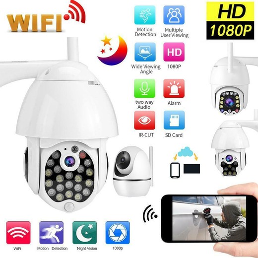 The Best High Quality Cheap HD 1080P PTZ WIFI Camera Outdoor Auto Tracking Speed Dome WiFi Wireless CCTV Camera Made In China Factory