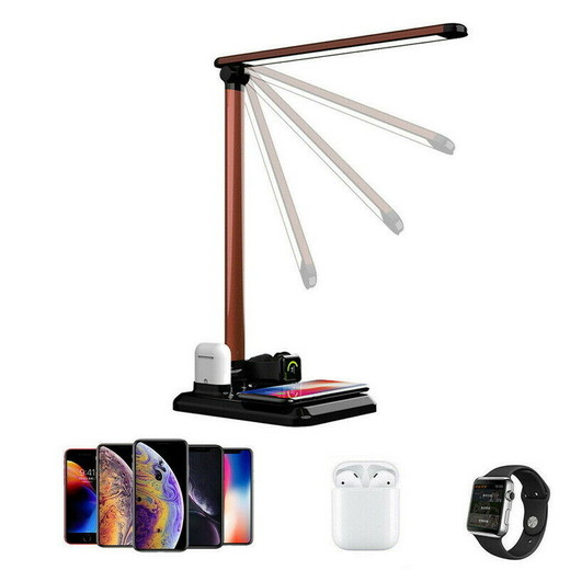 2020 Wholesale The Best New High Quality 4 in 1 LED Table Lamp Light Qi Wireless Fast Charger For iPhone Apple Watch Air Made In China