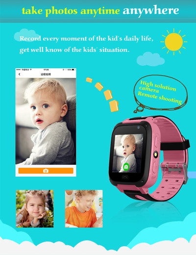 Kids Smartwatch gps watches blood pressure monitor SIM Card Call Tracker Child Camera SOS Anti-lost smart watches for children  