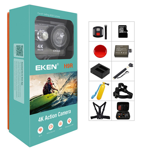 Csfhtech Original EKEN H9/H9R Action Camera 4K Ultra HD 1080p/60fps Mini Helmet Cam WiFi go Waterproof pro Sport Camera hero 7 yi 4k