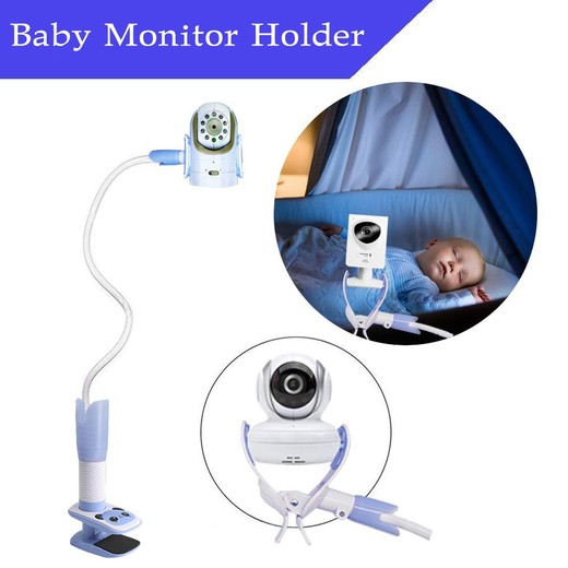 Csfhtech Baby Monitor Holder Camera Multifunction Universal Phone Video Monitor Stand Lazy Cradle Long Arm Adjustable Wall Mount Shelf