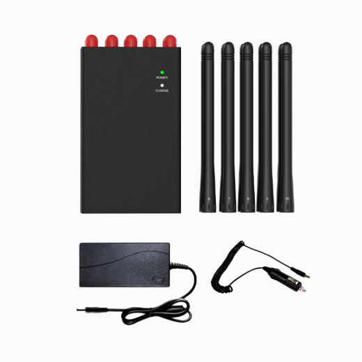 10-channel handheld signal jammer,10-band portable signal jammer,10-way handheld interference device,signal blocker,signal shield device