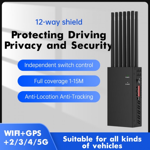 12-channel handheld signal jammer,12 band portable signal jammer,12-way handheld interference device,signal blocker,signal shield device