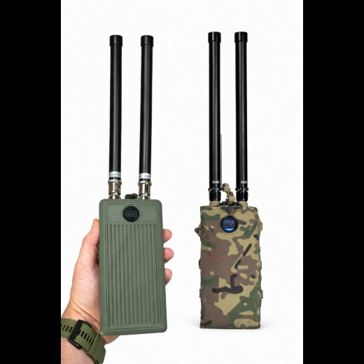 Dual band jamming FPV 300 meter range 2.4G 900MHz Drone FPV jammer