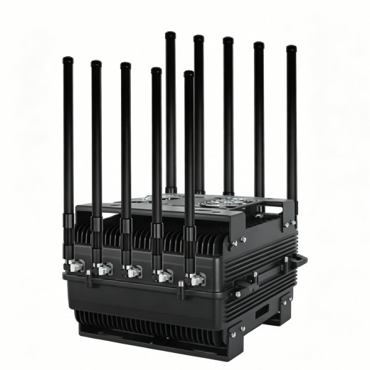 10 band vehicle FPV Drone jammer 500W anti drone device