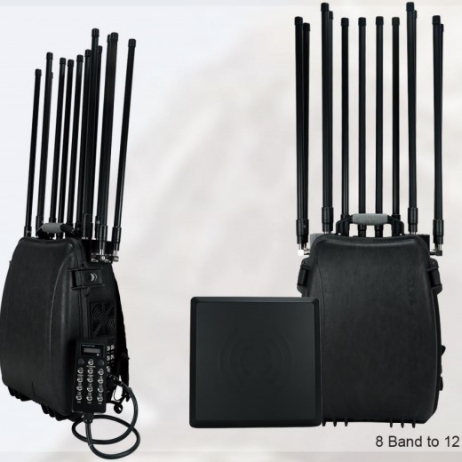 Customize 12 Channel Portable Backpack Jamming Uav 2km 5.8g 2.4G GPS Omnidirectional Antenna Fpv Drone Jammer